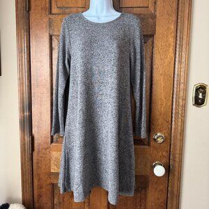 NWT Architect Black/Gray Marl A-Line Pullover Dress Large